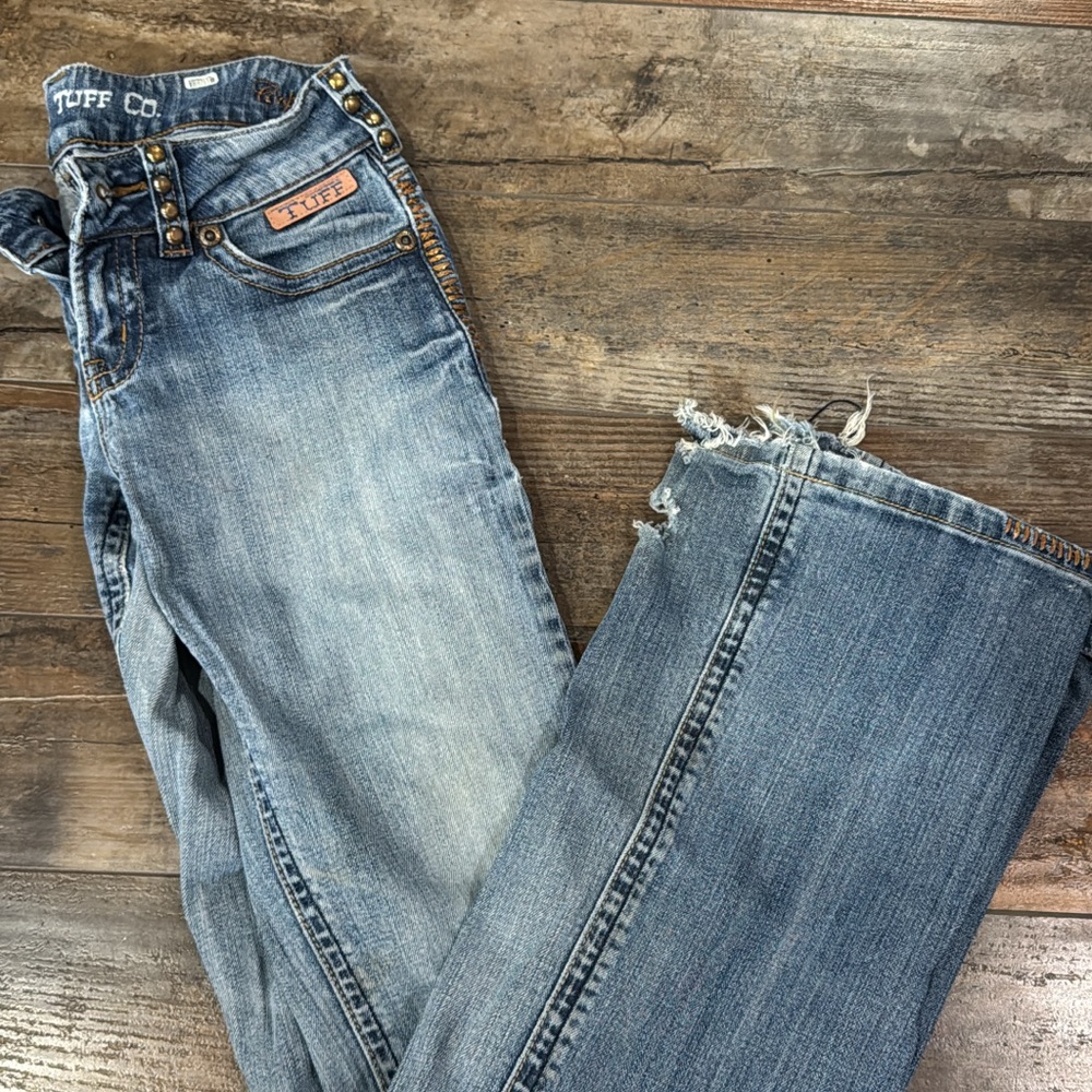 Cowgirl Tuff Light Blue Distressed Jeans